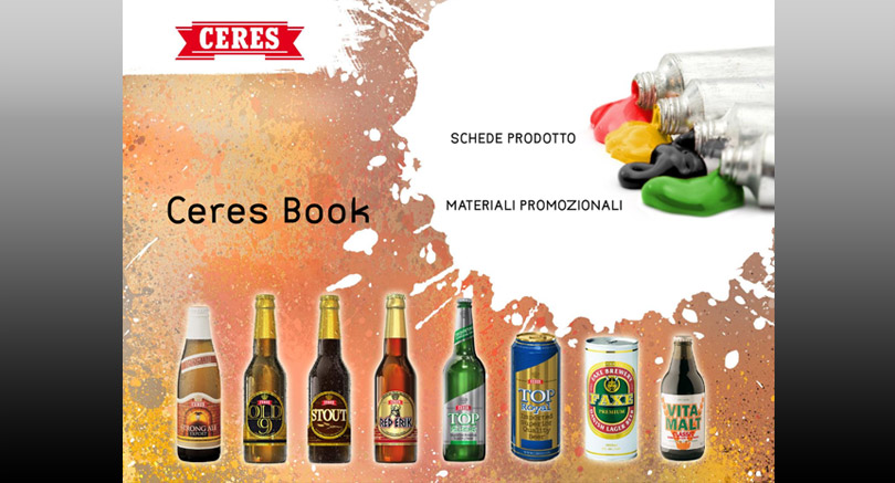 Ceres Brand Book interattivo con descrizione di tutte le linee di prodotto, schede tecniche e materiali promozionali.