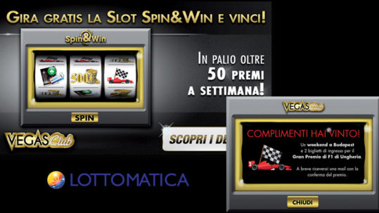 Advergame pubblicità Casinò. Online adv con la comunicazione del Concorso Slot Machines e sviluppo gioco interattivo.