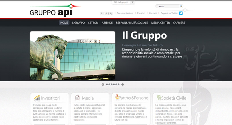 Sito gruppo api, Anonima Petroli Italiana